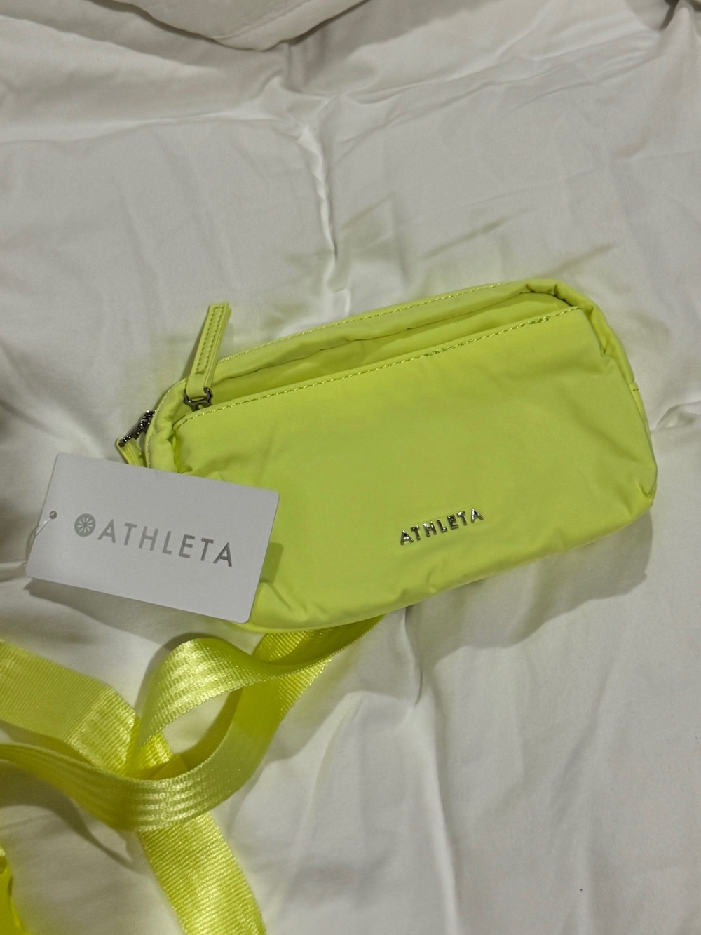 Athleta Neon Lime Crossbody Belt Bag